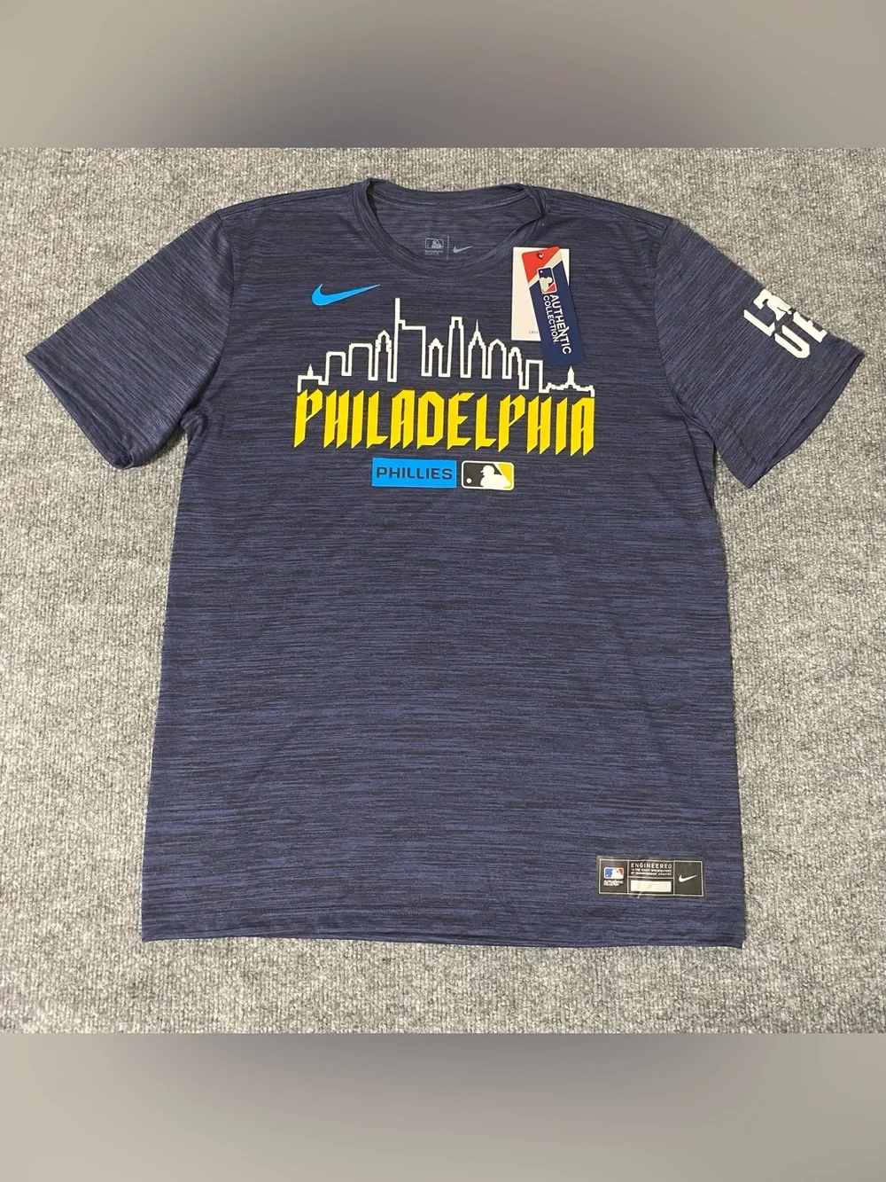 Nike Philadelphia Phillies City Connect Velocity Mens M Practice Shirt NWT